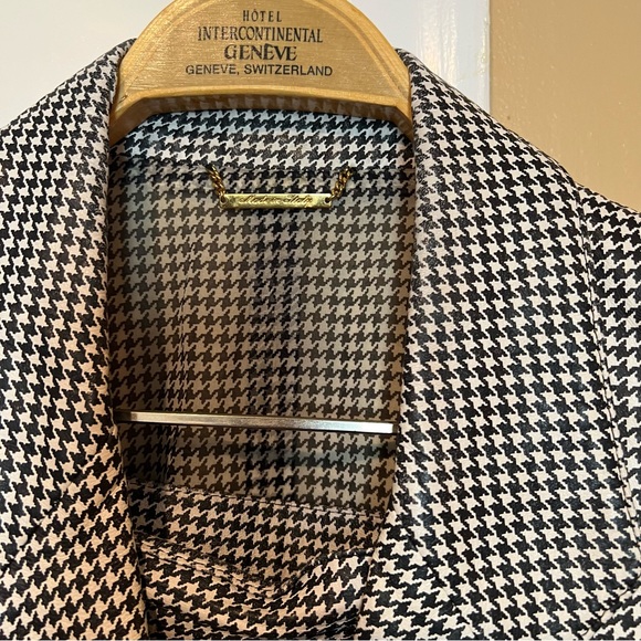 Lamatta leather woman’s suit houndstooth size 8 - Picture 9 of 13